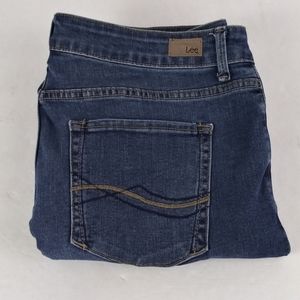 Lee regular fit blue jeans women's size 14s